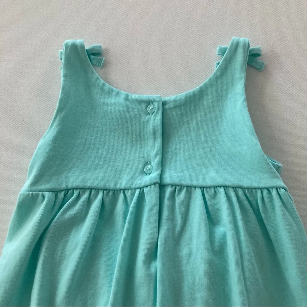 Gymboree Baby Girl 18-24 Months Teal Jersey Dress Sundress